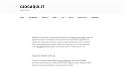Desktop Screenshot of giocaqui.it